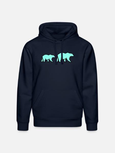 Eisbären - Stanley/Stella Unisex Bio-Hoodie DRUMMER - French Navy