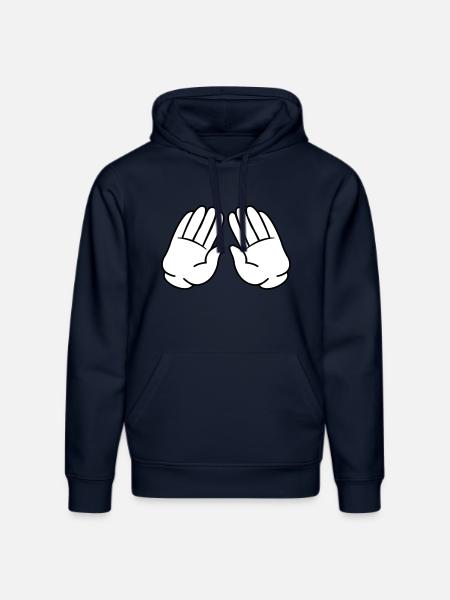 Comic Hands 02 - Stanley/Stella DRUMMER Unisex Organic Hoodie - french navy