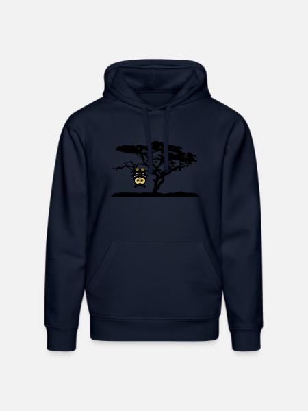 Owl Tree Hanging upside Different - Stanley/Stella DRUMMER Unisex Organic Hoodie - french navy