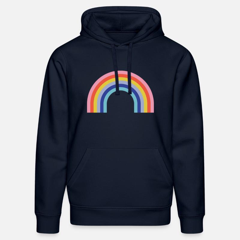 Arc-en-ciel - Sweat à capuche bio DRUMMER Stanley/Stella Unisexe - bleu marine