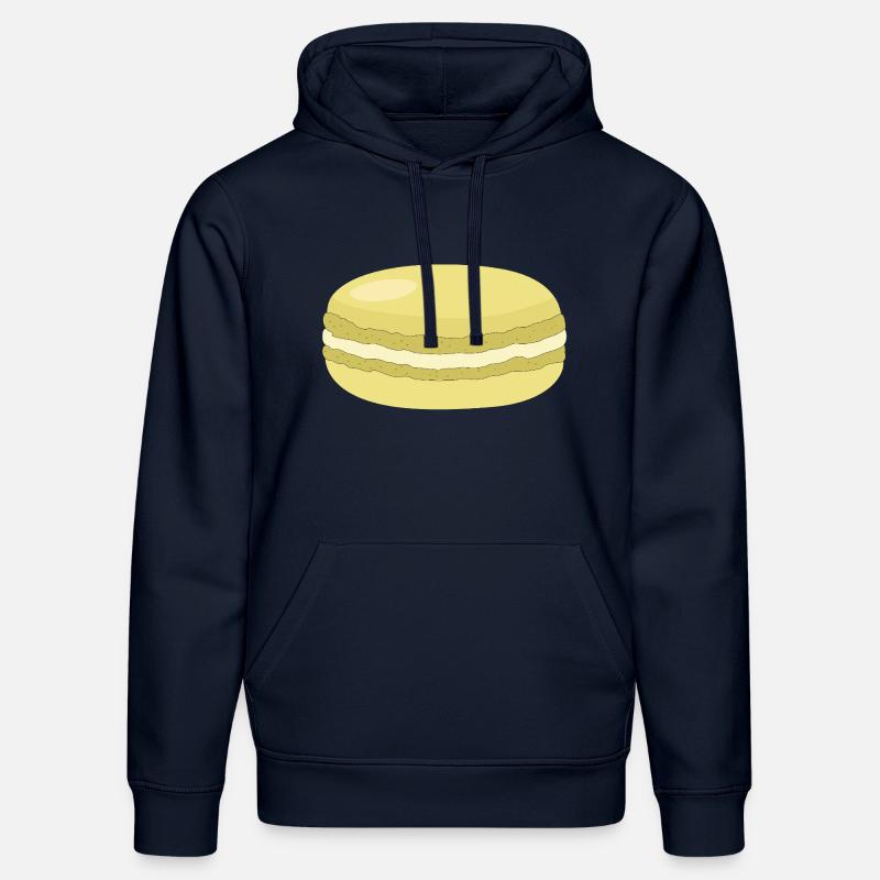 macaron jaune - Sweat à capuche bio DRUMMER Stanley/Stella Unisexe - bleu marine
