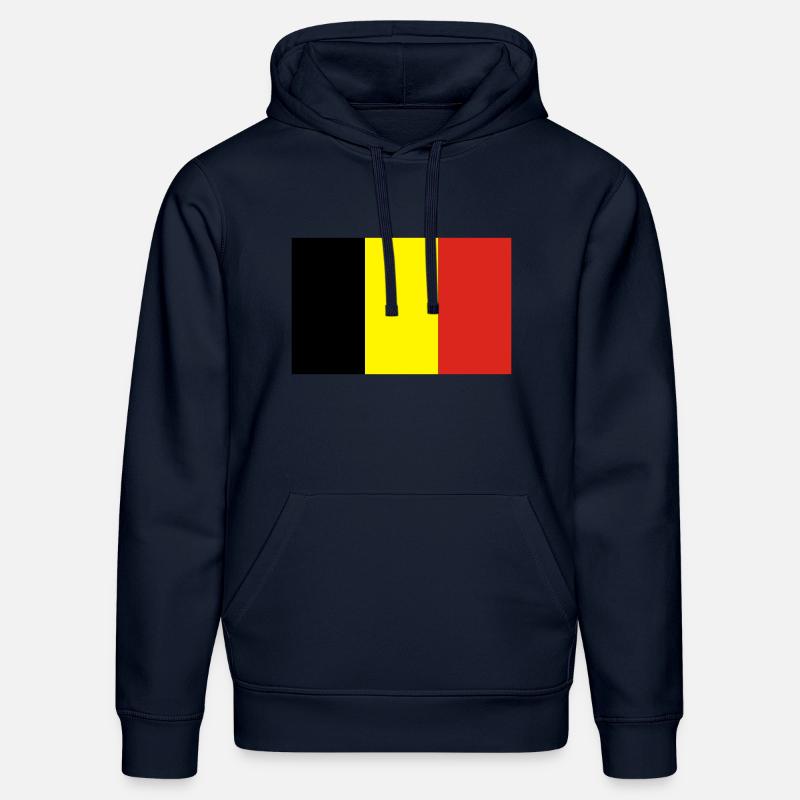 Belgique - Sweat à capuche bio DRUMMER Stanley/Stella Unisexe - bleu marine