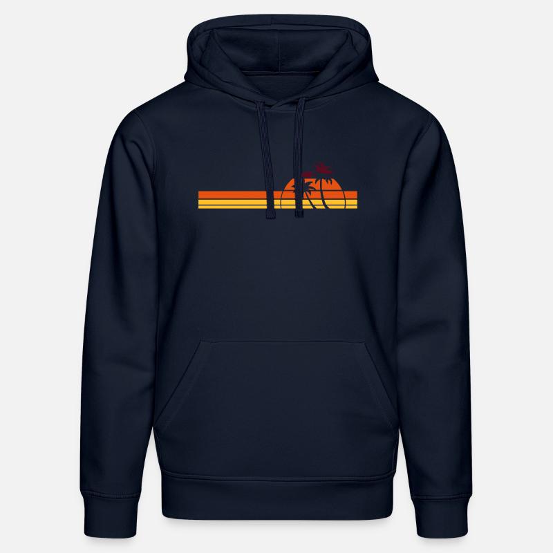 coucher de soleil - Sweat à capuche bio DRUMMER Stanley/Stella Unisexe - bleu marine