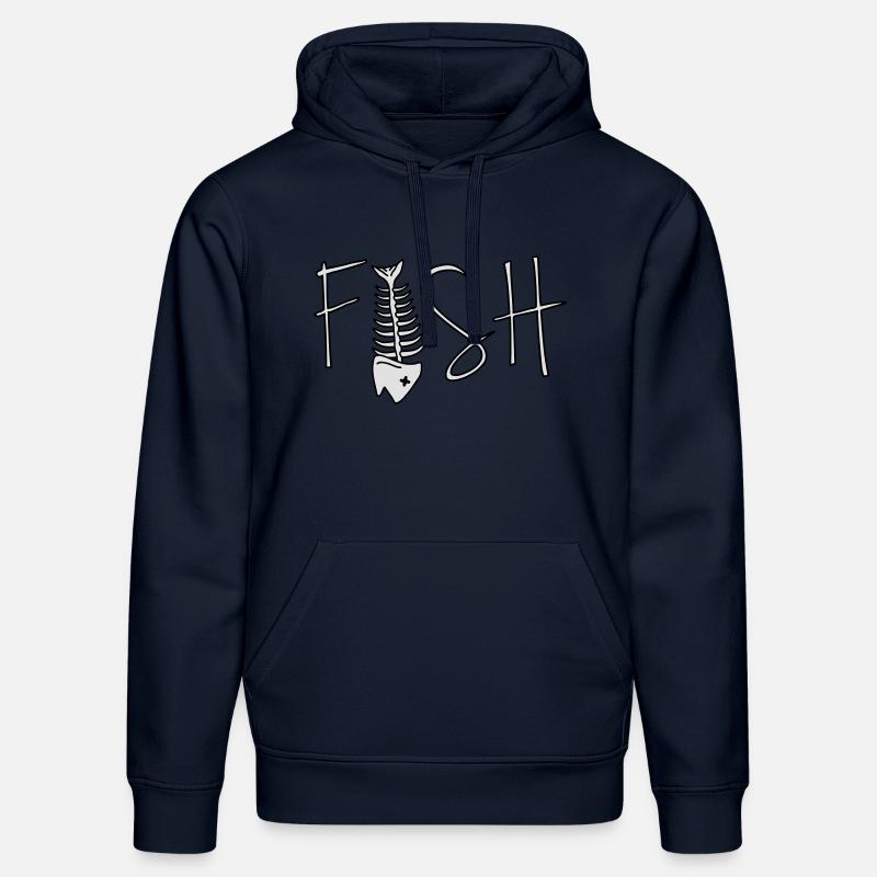 Fish - Sweat à capuche bio DRUMMER Stanley/Stella Unisexe - bleu marine