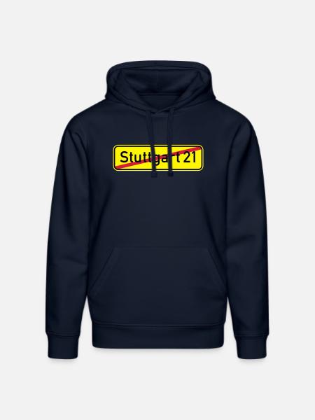Stuttgart 21 - Stanley/Stella DRUMMER Unisex Organic Hoodie - french navy
