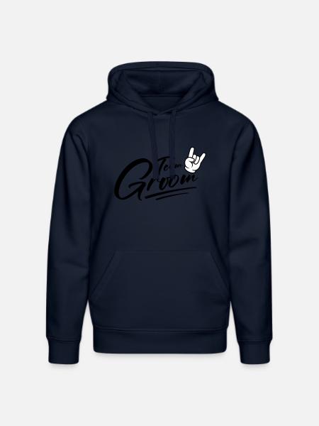 Groom Team Groom Bachelor - Stanley/Stella DRUMMER Unisex Organic Hoodie - french navy