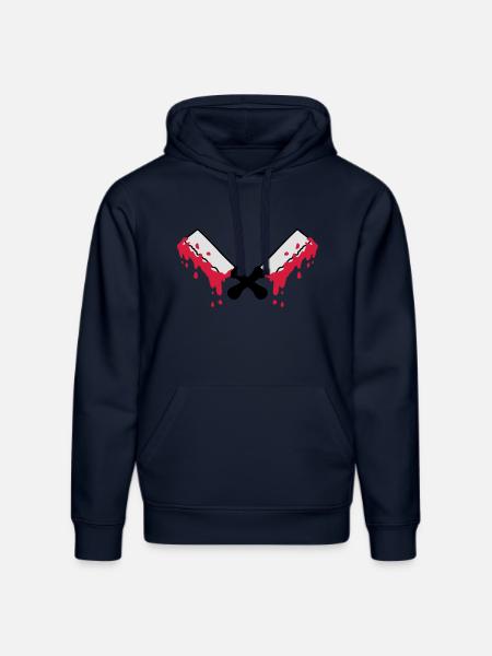 bloody_cleavers - Stanley/Stella DRUMMER Unisex Organic Hoodie - french navy