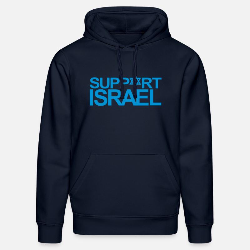 Soutenir Israël - Sweat à capuche bio DRUMMER Stanley/Stella Unisexe - bleu marine