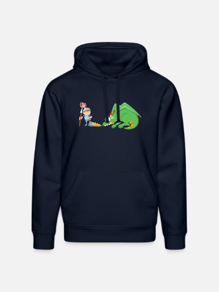 Ritter und Drache - Stanley/Stella Unisex Bio-Hoodie DRUMMER - French Navy