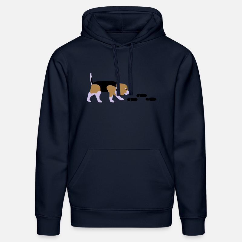 Beagle Mantrailer - Sweat à capuche bio DRUMMER Stanley/Stella Unisexe - bleu marine