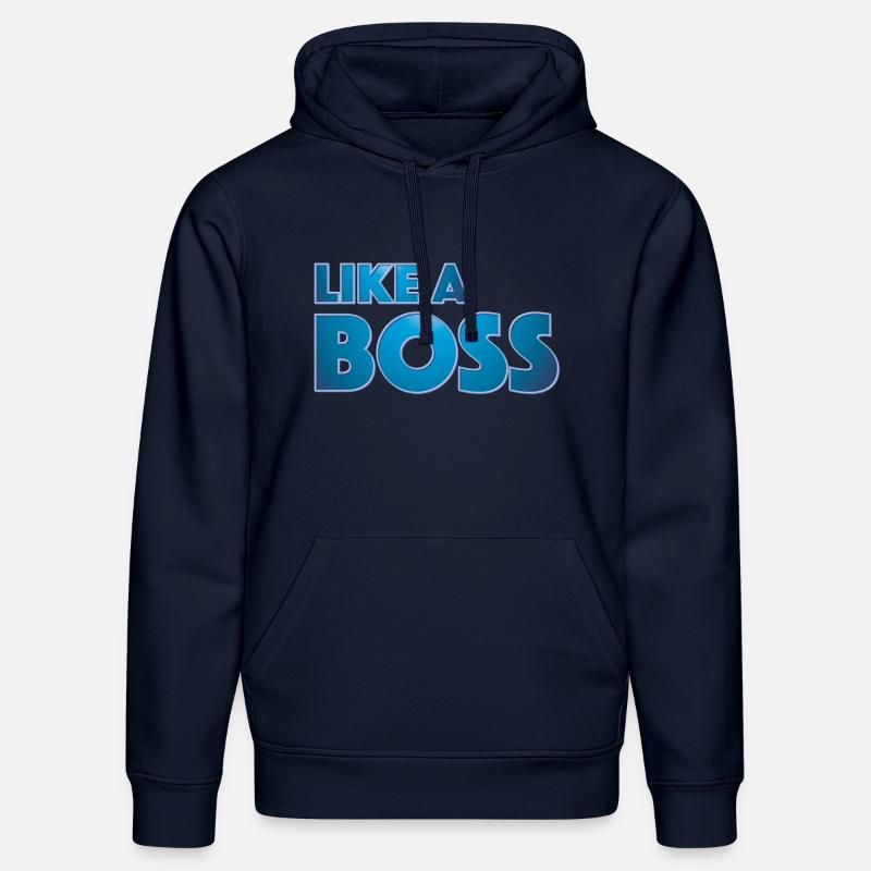 Like a Boss - Sweat à capuche bio DRUMMER Stanley/Stella Unisexe - bleu marine