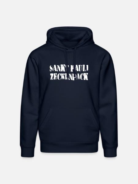 Sankt Pauli Tick Pack - Stanley/Stella DRUMMER økologisk unisex-hoodie - navy