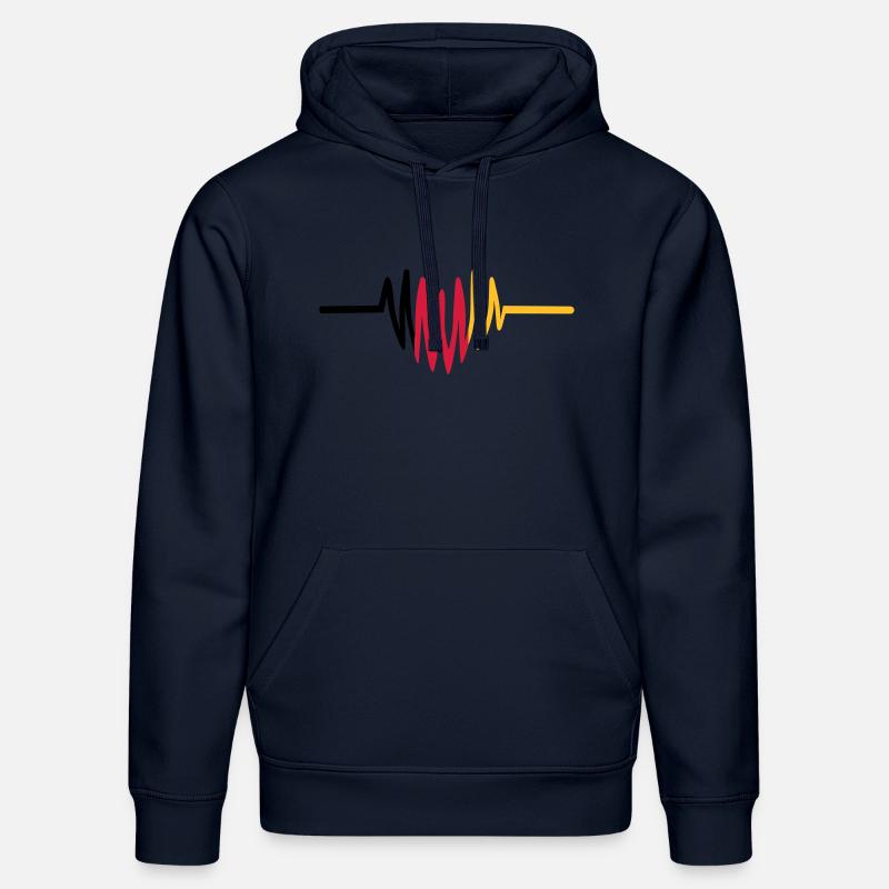 Deutschland Herz - Stanley/Stella Unisex Bio-Hoodie DRUMMER  - French Navy