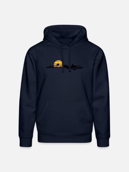 Skyline - Mecklenburg-Vorpommern - Stanley/Stella Unisex Bio-Hoodie DRUMMER - French Navy