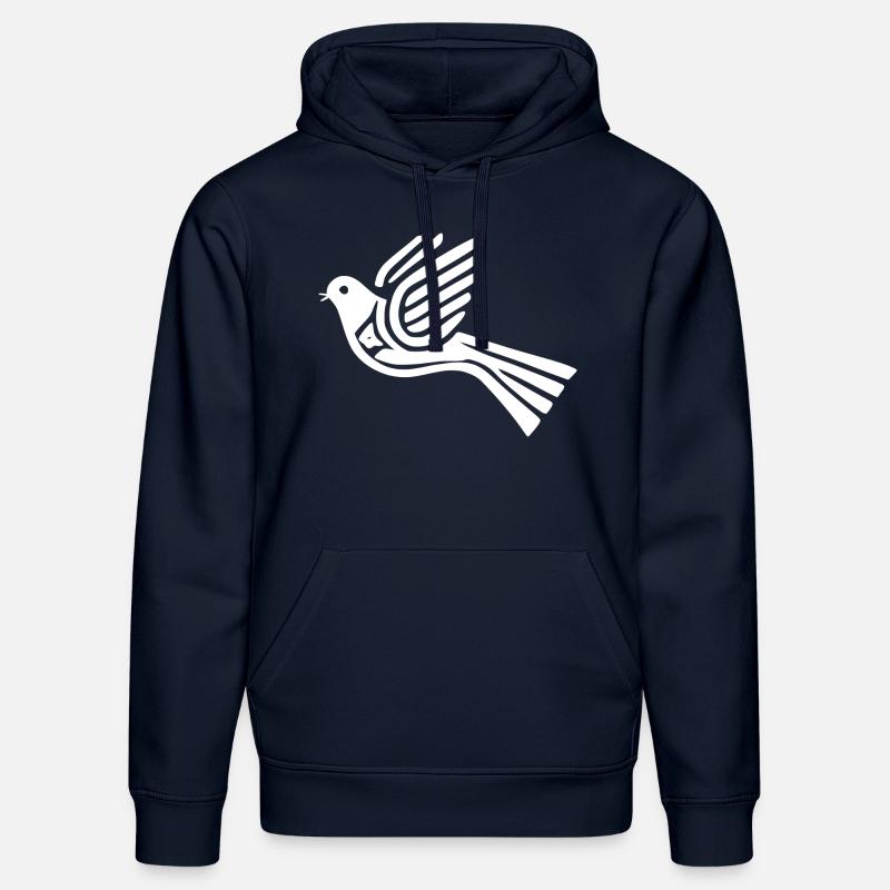 Colombe de la paix - Sweat à capuche bio DRUMMER Stanley/Stella Unisexe - bleu marine