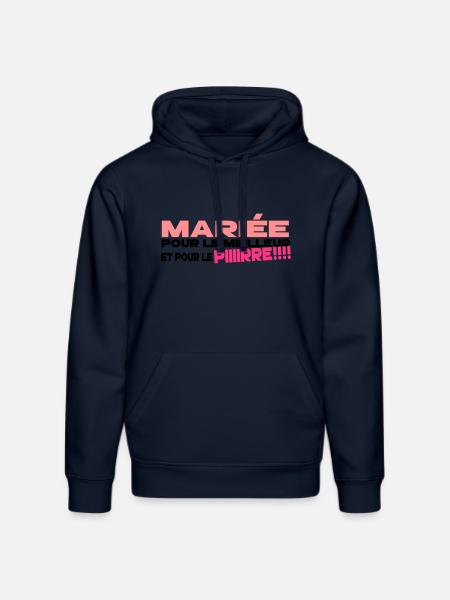 mariée humour - Sweat à capuche bio DRUMMER Stanley/Stella Unisexe - bleu marine