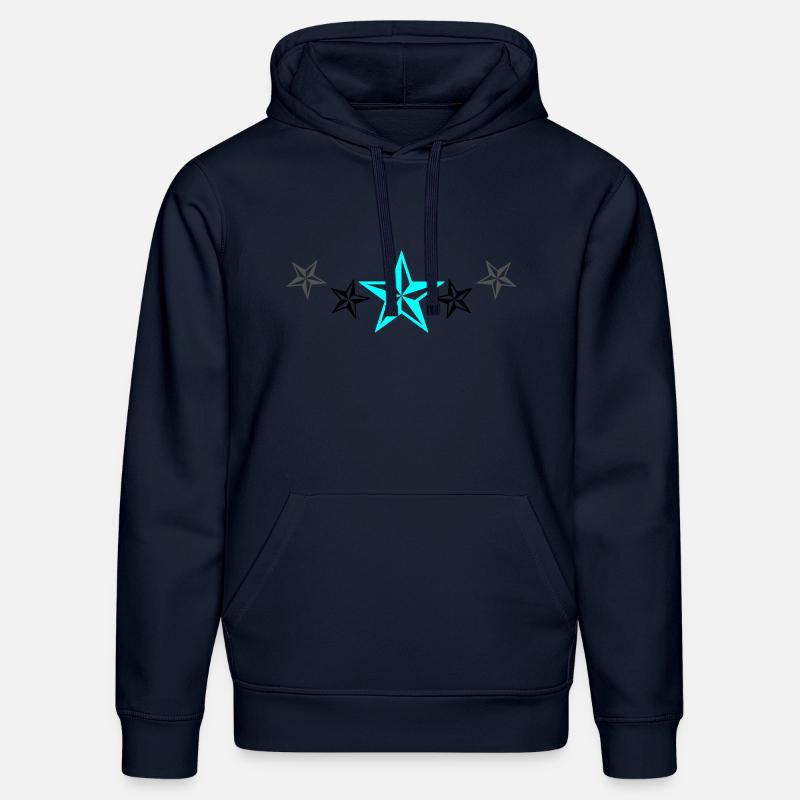 Conception d’étoiles - Sweat à capuche bio DRUMMER Stanley/Stella Unisexe - bleu marine