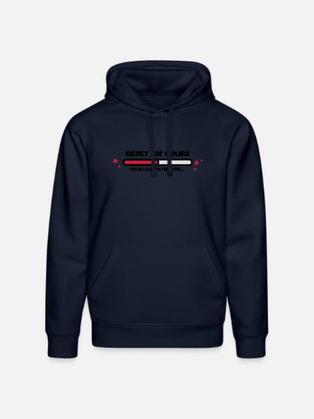 RESET en cours - Sweat à capuche bio DRUMMER Stanley/Stella Unisexe - bleu marine