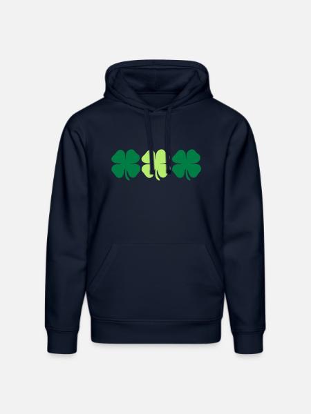 3 4 leaf clovers - Stanley/Stella Unisex Bio-Hoodie DRUMMER  - French Navy