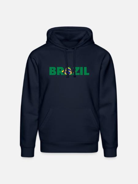 Brazil - Sweat à capuche bio DRUMMER Stanley/Stella Unisexe - bleu marine