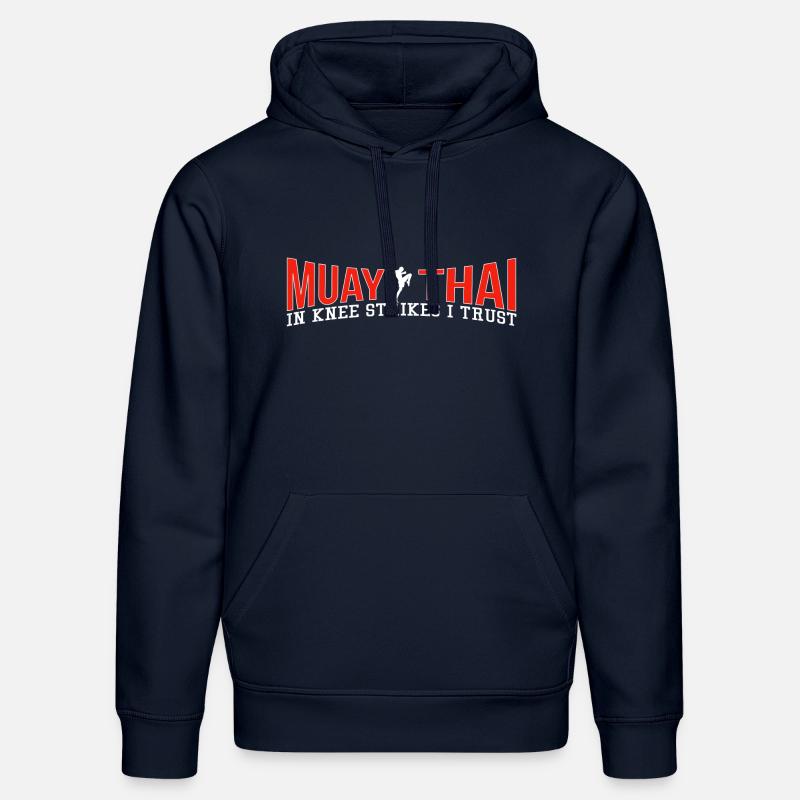 MUAY THAI - Sweat à capuche bio DRUMMER Stanley/Stella Unisexe - bleu marine