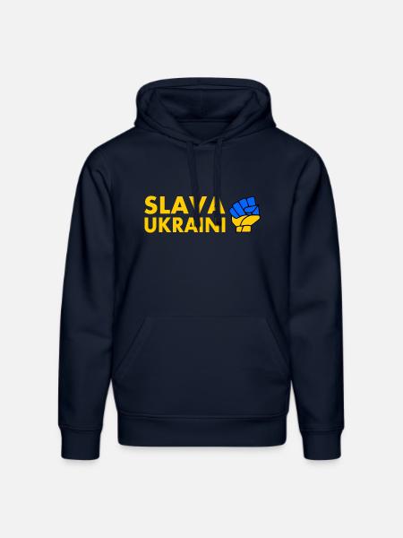 Slava ukraini - Stanley/Stella Unisex Bio-Hoodie DRUMMER - French Navy