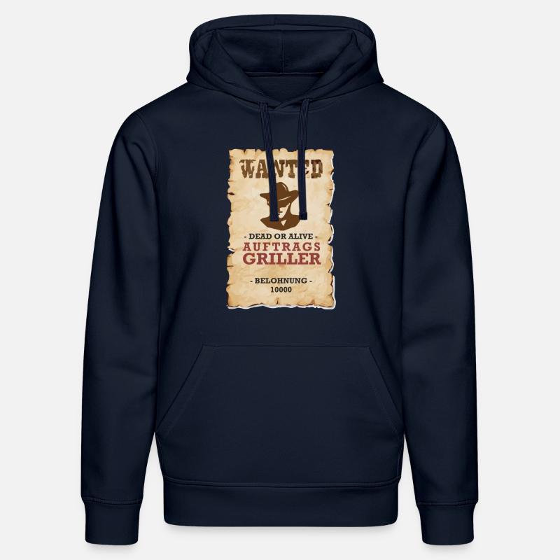 COMMANDE GRILLER Grill Drôle - Sweat à capuche bio DRUMMER Stanley/Stella Unisexe - bleu marine