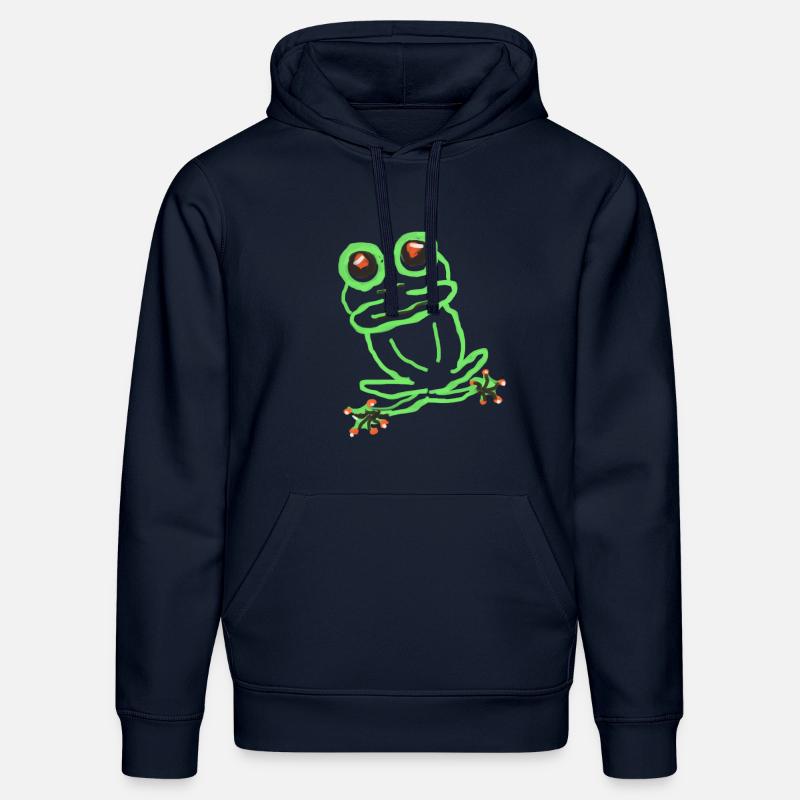 grenouille - Sweat à capuche bio DRUMMER Stanley/Stella Unisexe - bleu marine