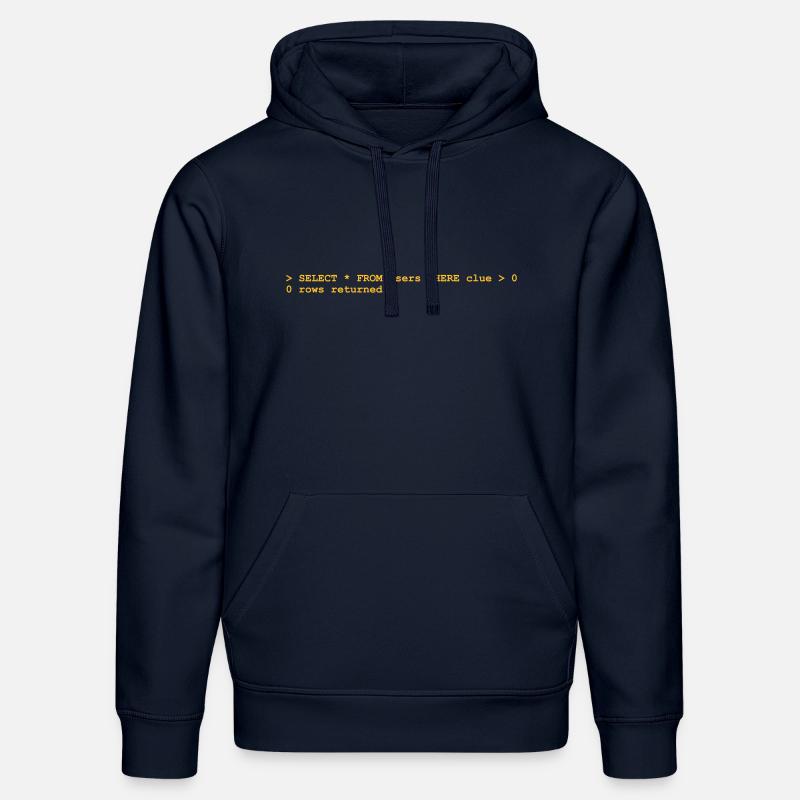 NERD HUMOUR: Ignorance! - Sweat à capuche bio DRUMMER Stanley/Stella Unisexe - bleu marine