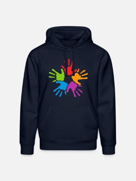 Bunte Hände - Stanley/Stella Unisex Bio-Hoodie DRUMMER  - French Navy