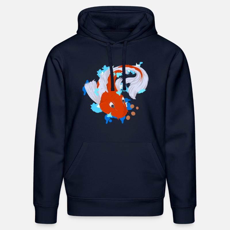 Koi Carp - Sweat à capuche bio DRUMMER Stanley/Stella Unisexe - bleu marine