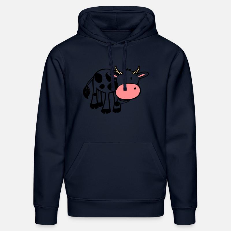 vache - Sweat à capuche bio DRUMMER Stanley/Stella Unisexe - bleu marine