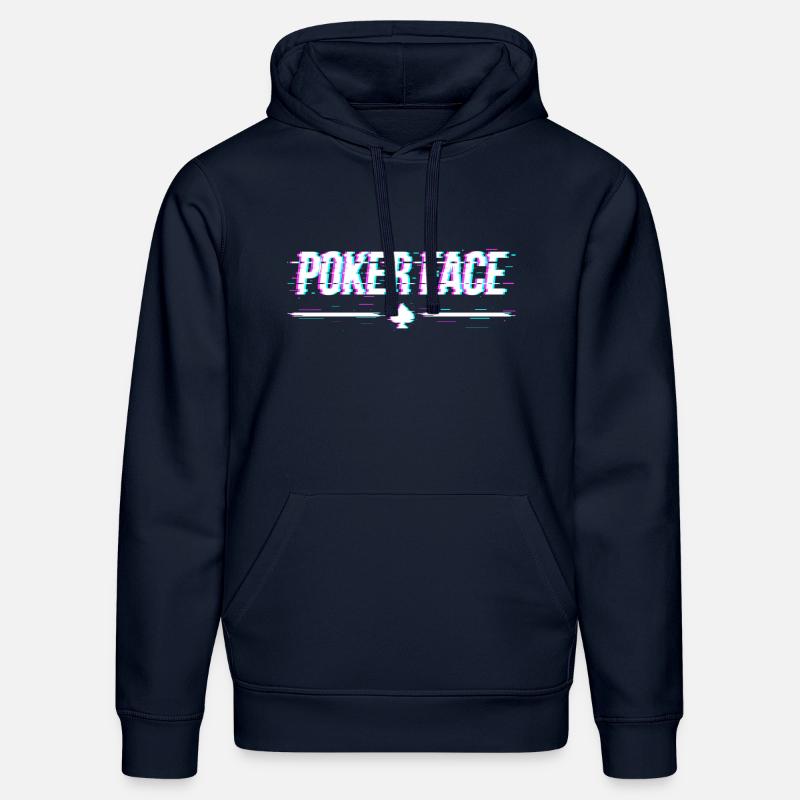 pokerface - Sweat à capuche bio DRUMMER Stanley/Stella Unisexe - bleu marine