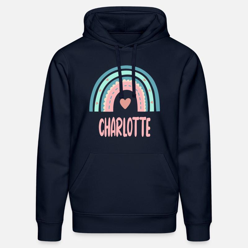 Charlotte Nom Rainbow Baby - Sweat à capuche bio DRUMMER Stanley/Stella Unisexe - bleu marine