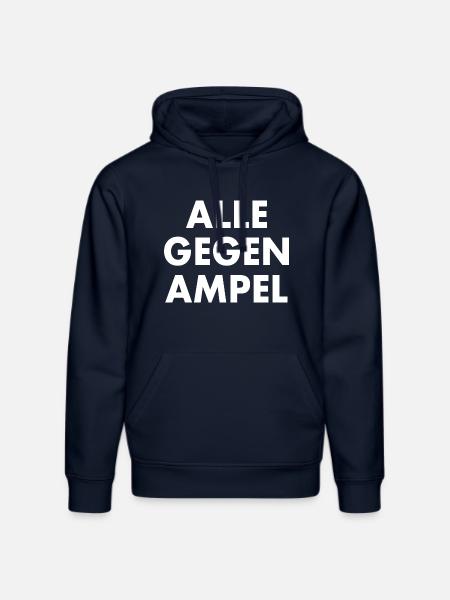 Alle gegen rechts - Stanley/Stella Unisex Bio-Hoodie DRUMMER  - French Navy