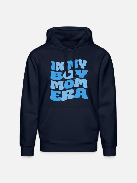 In My Boy Mom Era - Stanley/Stella DRUMMER Unisex Organic Hoodie - french navy