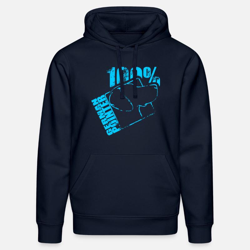 Braque Allemand 100 - Sweat à capuche bio DRUMMER Stanley/Stella Unisexe - bleu marine