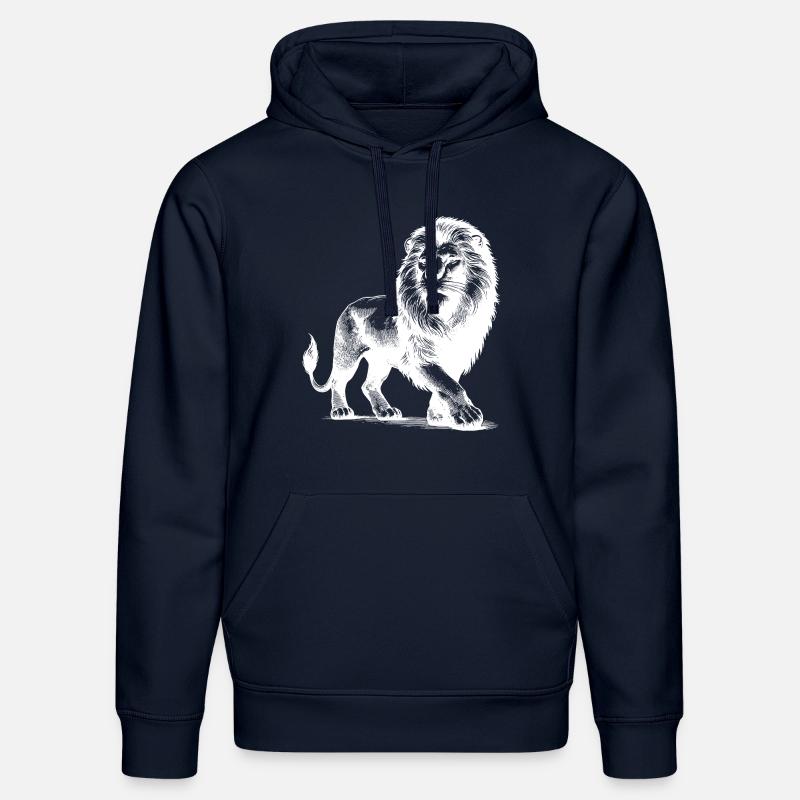 Eleganter stolzer Löwe - Stanley/Stella Unisex Bio-Hoodie DRUMMER  - French Navy