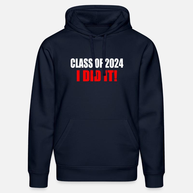 Class of 2024 - Sweat à capuche bio DRUMMER Stanley/Stella Unisexe - bleu marine