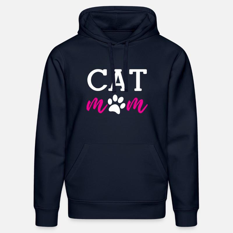 Maman de chat - Sweat à capuche bio DRUMMER Stanley/Stella Unisexe - bleu marine