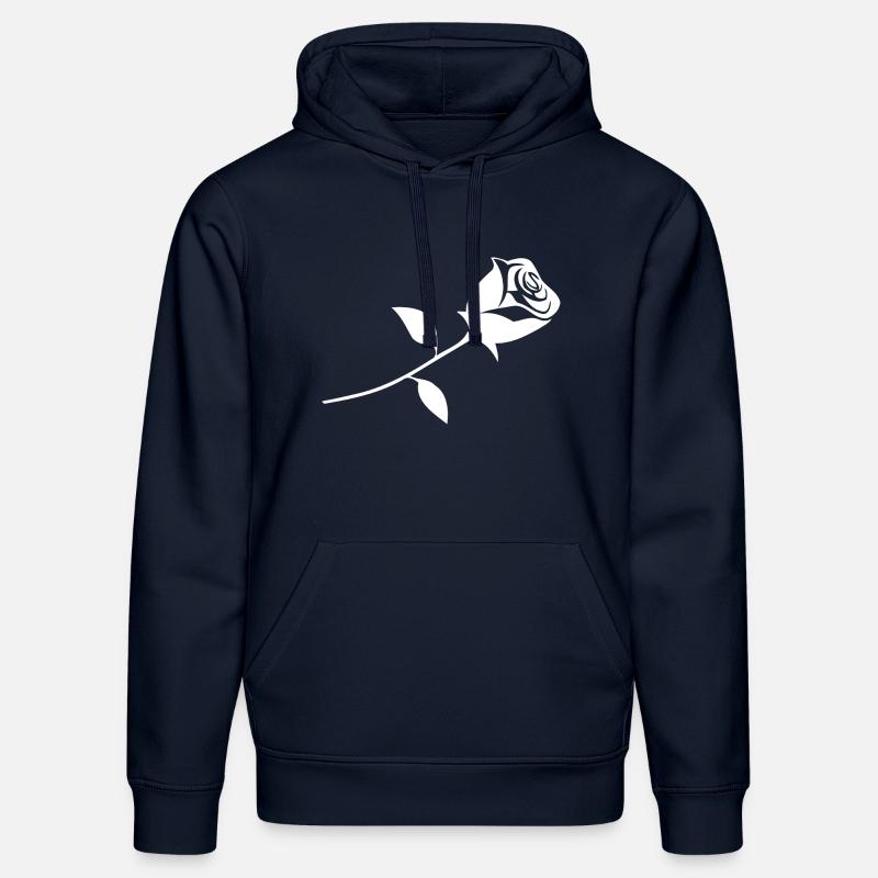 Une rose - Sweat à capuche bio DRUMMER Stanley/Stella Unisexe - bleu marine