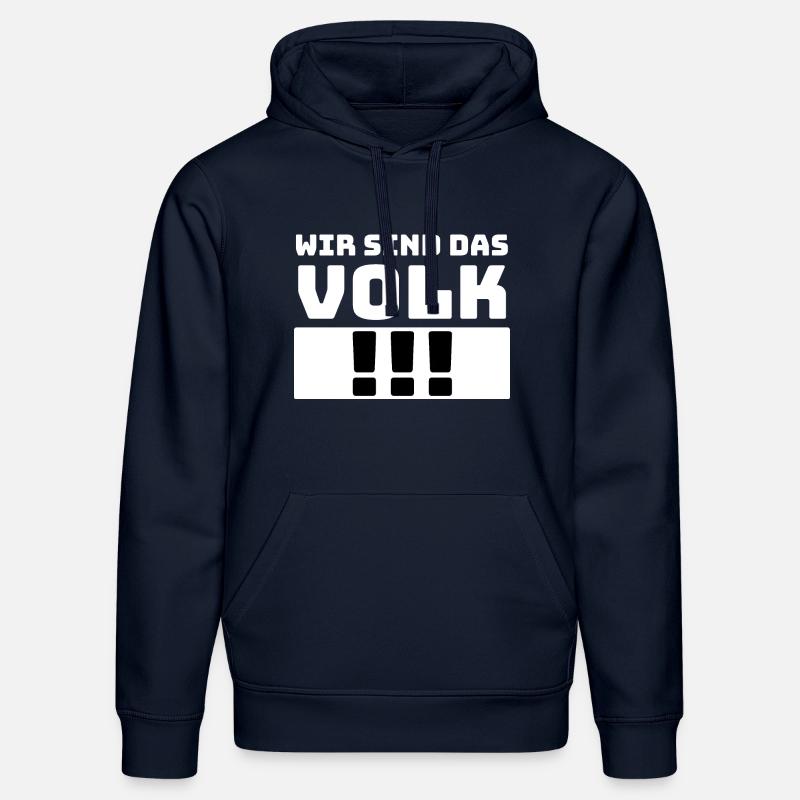 Spruch : Wir sind das Volk - Stanley/Stella Unisex Bio-Hoodie DRUMMER - French Navy