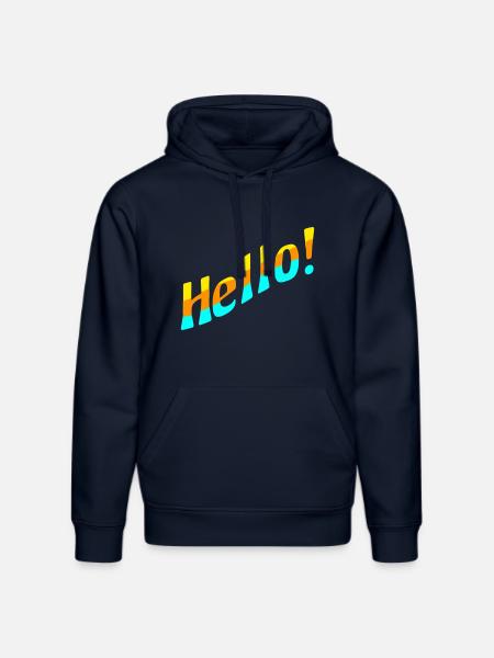 Hello! - Stanley/Stella DRUMMER Unisex Organic Hoodie - french navy
