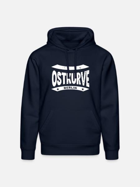 Berlin Stadium Ostkurve, Mug, Bag, Socks - Stanley/Stella DRUMMER Unisex Organic Hoodie - french navy