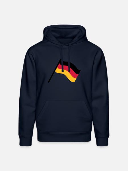 Germany flag - Stanley/Stella DRUMMER Unisex Organic Hoodie - french navy