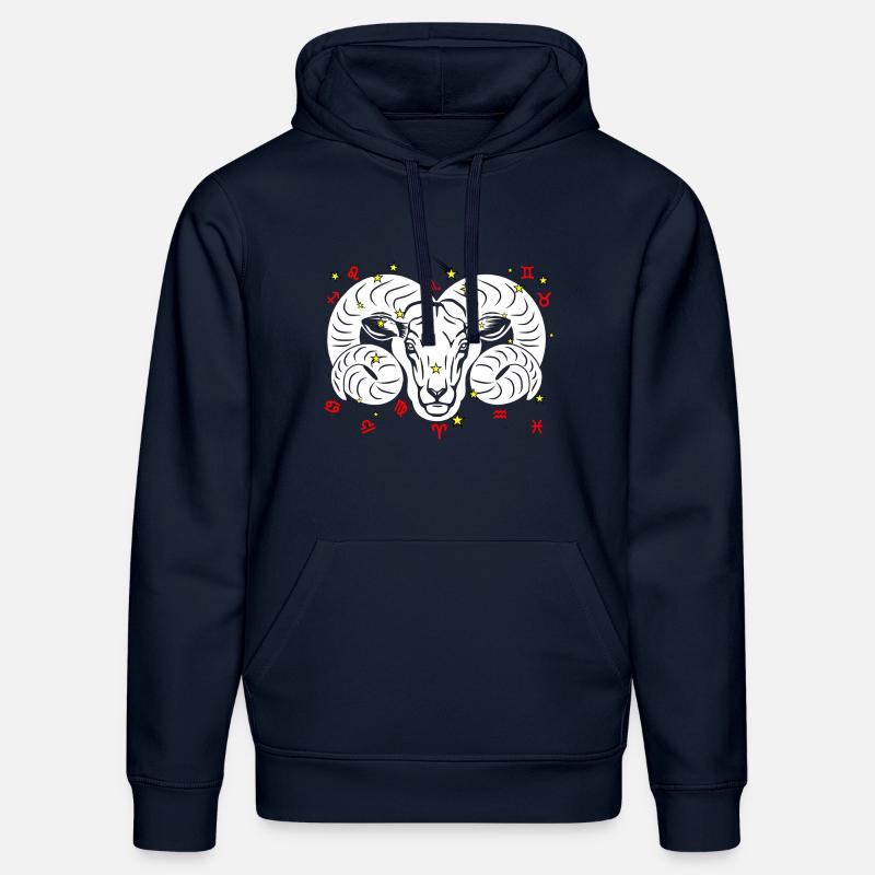 Couleur Bélier - Sweat à capuche bio DRUMMER Stanley/Stella Unisexe - bleu marine