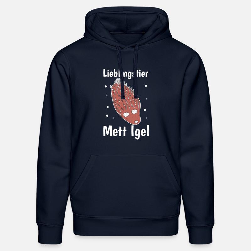 Lieblingstier Mettigel Fleischesser Fleischfresser - Stanley/Stella Unisex Bio-Hoodie DRUMMER  - French Navy