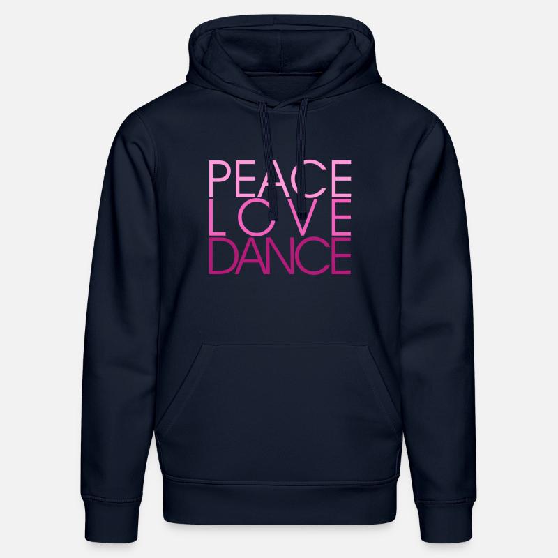 Peace Love Dance pink - Danceshirt - Stanley/Stella Unisex Bio-Hoodie DRUMMER  - French Navy