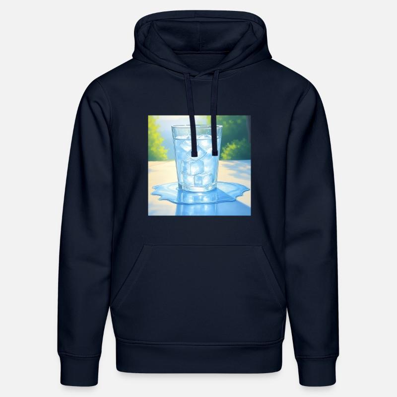 Une glace au soleil - Sweat à capuche bio DRUMMER Stanley/Stella Unisexe - bleu marine