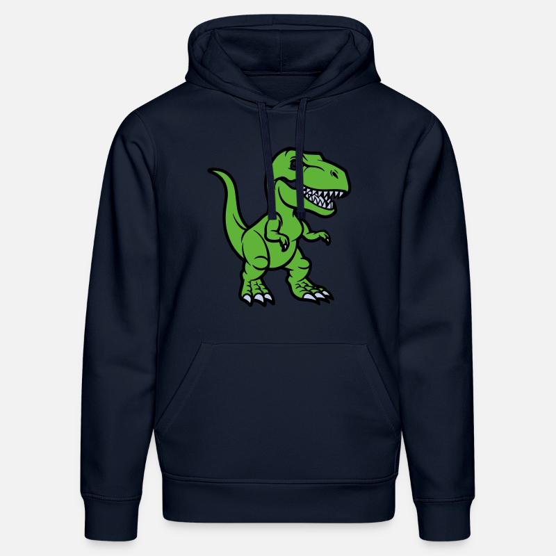 T Rex Comic dinosaurier - Stanley/Stella Unisex Bio-Hoodie DRUMMER  - French Navy